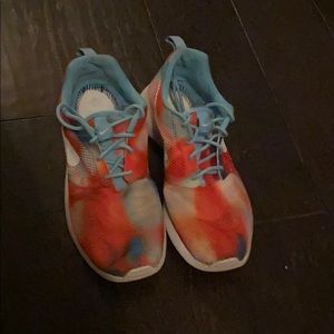Tie-dyed shoes